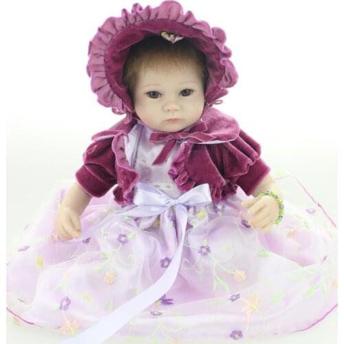 40cm Baby Sleeping Dolls Soft Silicone Reborn Baby Doll Little Girl Boy Shower Dolls Early Education Dolls Brinquedods Playmates