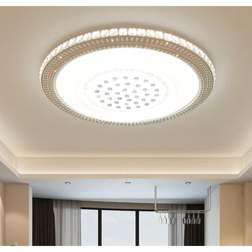 Bedroom lamp ceiling lamp modern minimalist led crystal lamp room lamp round warm study creative personality lamps