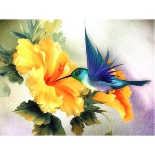 LaoJieYuan 5D Diamond Painting Flowers Full Square Drill New Arrival Mosaic Embroidery Animal Painting Rhinestone Home Decor
