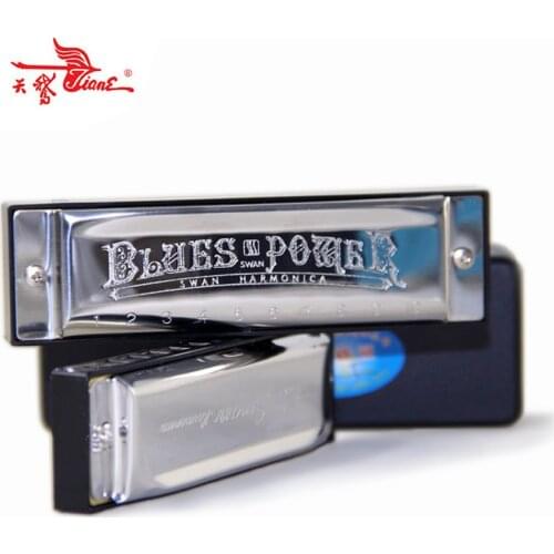 SWAN 1020H C Key 10 Holes 20 Tone Blues Harmonica / Mouth Organ Harmonicon