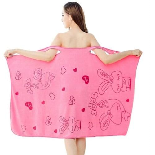 Microfiber Soft Bath Towel Fashion Women Sexy Wearable Quick Dry Magic Bathing Spa Bathrobes Wash Clothing Beach Dresses