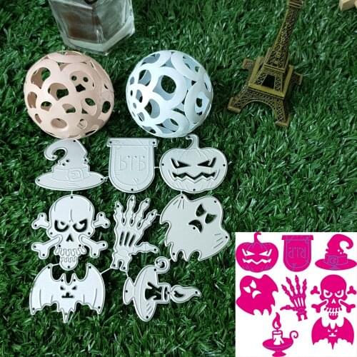 Halloween set metal cutting mold paper handicrafts Christmas gifts, scrapbook cards DIY new decoration