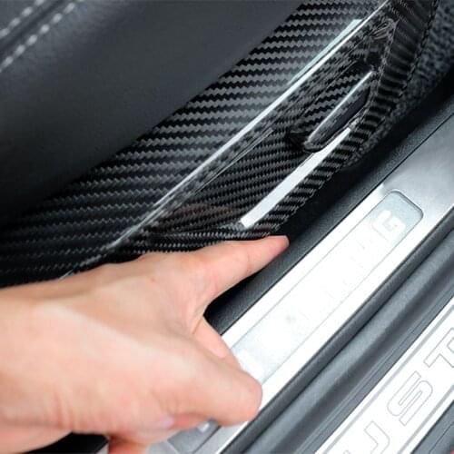 Carbon Fiber Car Seat Adjustment Button Panel Decorative Shell Sticker Cover for 2015-2020 Ford Mustang Interior Accessories