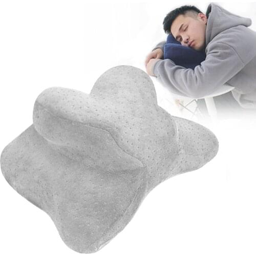 Desk Nap Pillow Memory Foam U-Shaped Headrest Lumbar Supporter Seat Cushion Travel Neck Pillow With Arm Rest