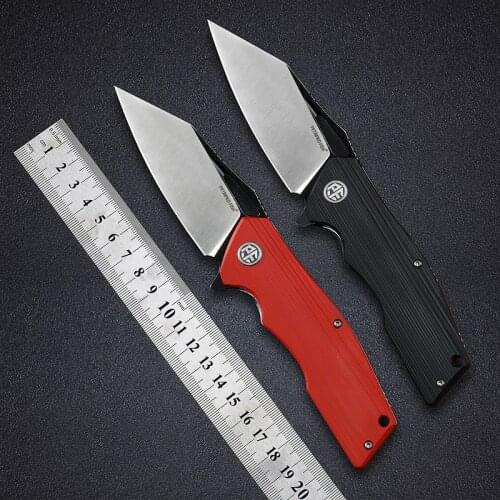 Petrified fish PF929 G10 handle D2 steel folding hunting knife ball bearing outdoor camping Hiking EDC Tool Survival Knives