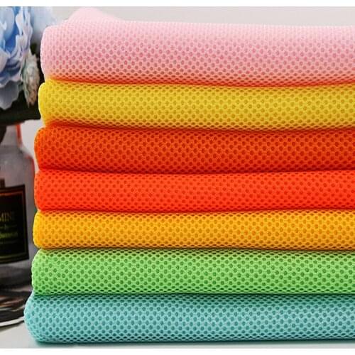 Polyester Sandwich Air Mesh Upholstery Fabric for Bags Car Seat Covers Mattresses Chairs Sofa Per Meter