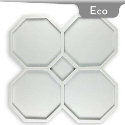 Mold-it Eco Coaster Octagonal Silicone Mold Epoxy Resin Mold Diy Silicone Making Molds Mould Crystal Craft UV Frame Plate