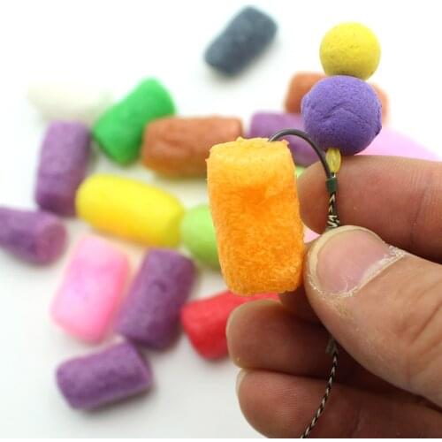 1 Bag Carp Fishing Pop Up Boilies PVA Nuggets Rig Foam Coloured Water Soluble Pop Up Rig Foam Tackle Bait