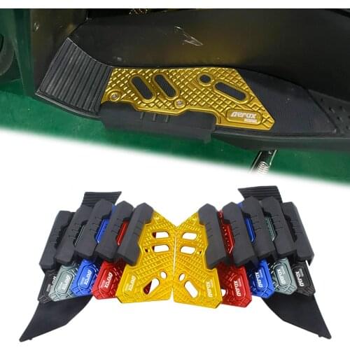 SEMSPEED Motorcycle Footrest For Yamaha NVX155 Aerox155 2020 2021 Left Right 2PCS Foot Rest Mat Plate Pad Motorcycle Accessories
