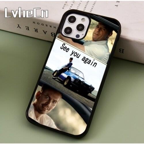 LvheCn Paul Walker Fast & Furious Silicone Phone Case Cover For iPhone SE 2020 6s 7 8 Plus 11 12 Pro X XR XS Max Samsung S9 S10