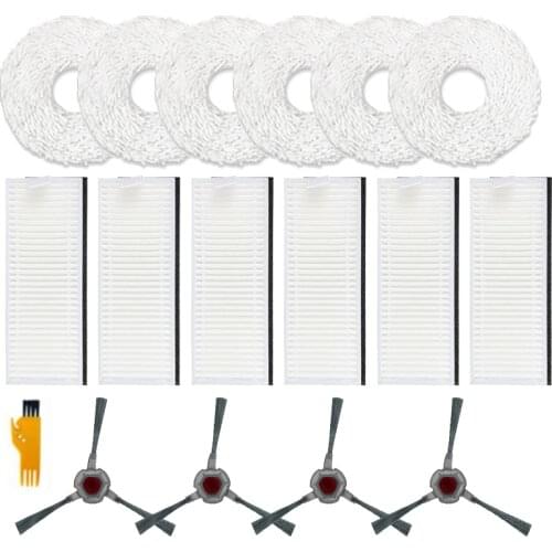 Replacement Parts for Ecovacs DEEBOT N9 N9+ Self-Cleaning Robot Side Brush,Hepa Filter,Mop Rag Cloth Spare Accessories