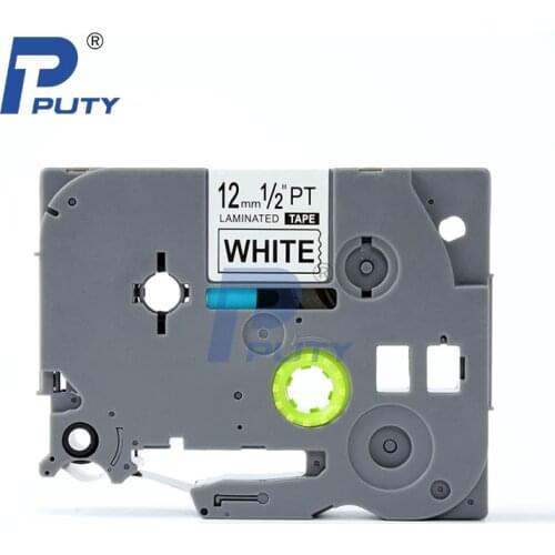 10Pack 1/2" TZe 231 TZe231 Black on White Laminated TZ Label Tape Ribbon Compatible Brother P touch Printer PT-D210 12mm TZe-231