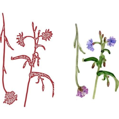 Cornflower Centaurea New Metal Cutting Dies Stamps Stencil For 2021 Scrapbook Diary Decoration Embossing Template Diy Card