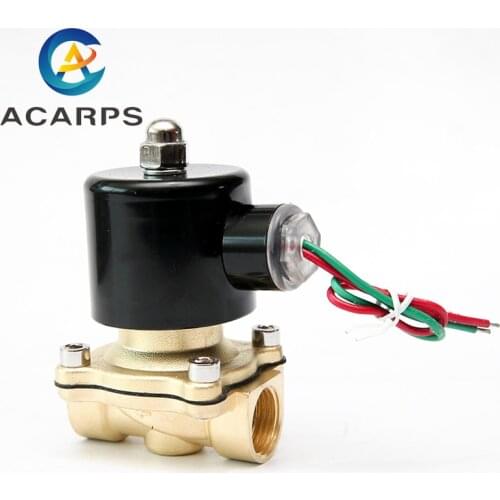 1/2" Brass Electric Solenoid Valve 380V 220V 110V 24V 12V Normally Closed Solenoid Valve For Water Oil Air