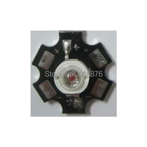 10pcs/lot 3W High Power LED Deep Red 650-660nm LED chip for Plant Light Grow with 20mm pcb