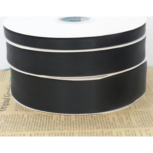 10yards/lot 9mm 25mm 38mm wide black double face satin ribbon DIY bows gift wrap decorative tape