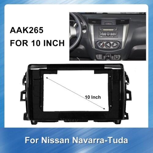 2 din Car Radio Panel In-dash Dash Install Fascias Frame for Nissan Navarra-Tuda 2014-2015 Audio dvd kit trim Fascia frame panel