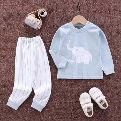 2pcs Autumn Winter Baby Girls Boys Clothes Cartoon T-Shirt + Pant Suit Girls Clothing Set Children Clothing Toddler Boy Clothes