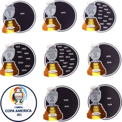 2021 Copa America Conmebol Voetbal Badges 1 2 9 14 15 Cup Patches