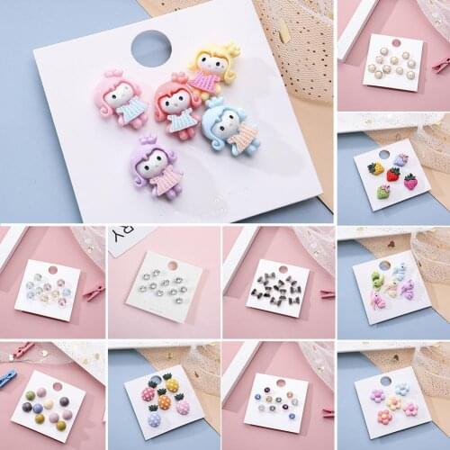 5/10Pcs Cute Women Strawberry Flower Brooch Pins Clothes Cardigan Shawl Clips Lapel Pin Custom Badges Gift for Kids Girl