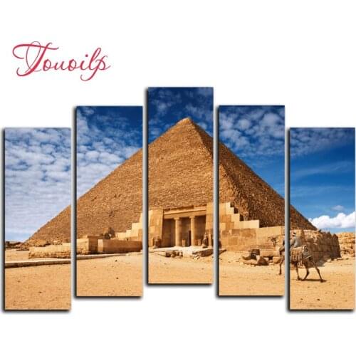 5pcs,Full square&round DIY pyramid 5d Diamond Painting Cross Stitch Diamond Embroidery Patterns rhinestones Diamond Mosaic