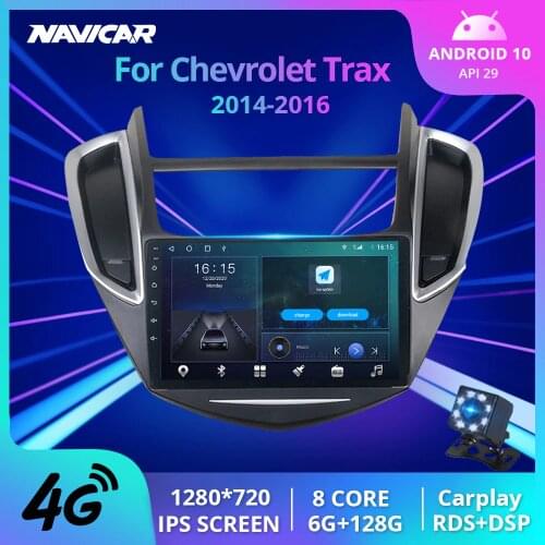 2din Android 10.0 Car Radio For Chevrolet Trax 2014-2016 Navigation GPS Car Multimedia Video Player Car 2Din DVD Stereo Receiver