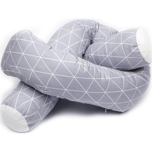 200CM Newborn Newborn Crib Stroller Bumper Pram Sleeping Pillow Infant Cot Protector Fence Cushion Kids Room Decor