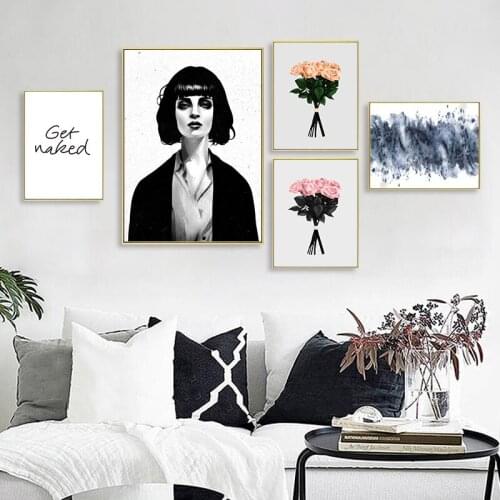 European and American Character Canvas Painting Wall Art Nordic Posters and Prints Wall Pictures for Living Room Decoration