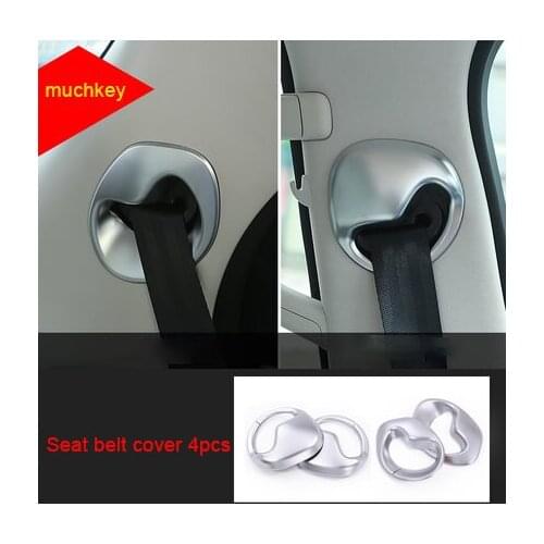 For Land Rover discovery5 2017-2019 chrome Seat belt cover 4pcs