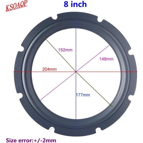KSOAQP 20pcs/lot Speaker rubber Surround Subwoofer 8 INCH Woofer Speaker Repair DIY part (204mm/177mm/152mm/148mm)