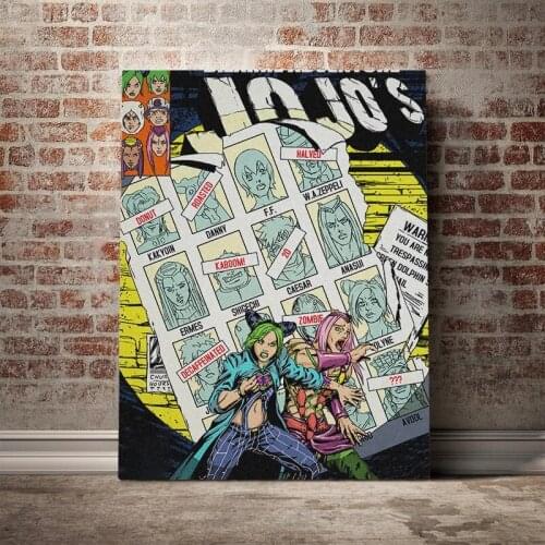 Wall Artwork Poster HD Prints Modular Stone Ocean JoJos Bizarre Anime Pictures Canvas Painting Home Decoration For Living Room