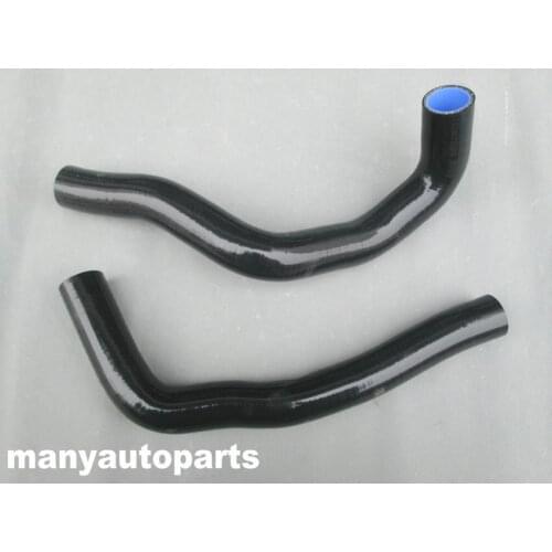 NEW FOR Toyota Supra JZA80 VVTI 2JZ-GTE silicone radiator Turbo hose Black