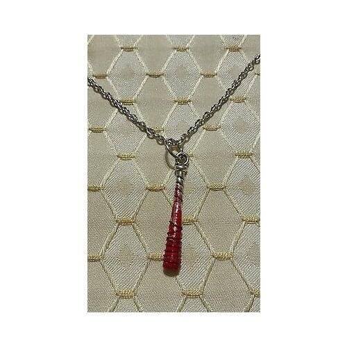 Bloody Bat Barbed Wire The Walking Dead Tibetan Silver Handmade Necklace,Halloween Party Jewelry, Horror Necklace,Horror Jewelry