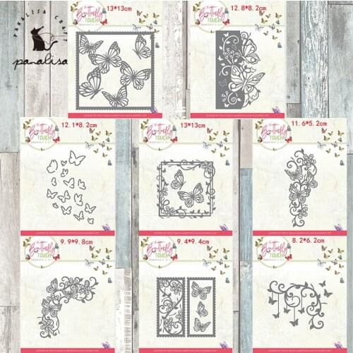 Panalisacraft 9 styles Lace background Fairy Metal Cutting Dies for DIY Scrapbooking/Card Making/Kids Fun Decoration Supplies