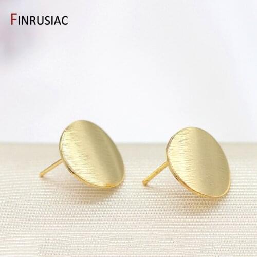 Handmade DIY Earring Making Supplies 14K Gold Plated Post Earrings Findings For DIY Drop Earrings Jewelry Accessory