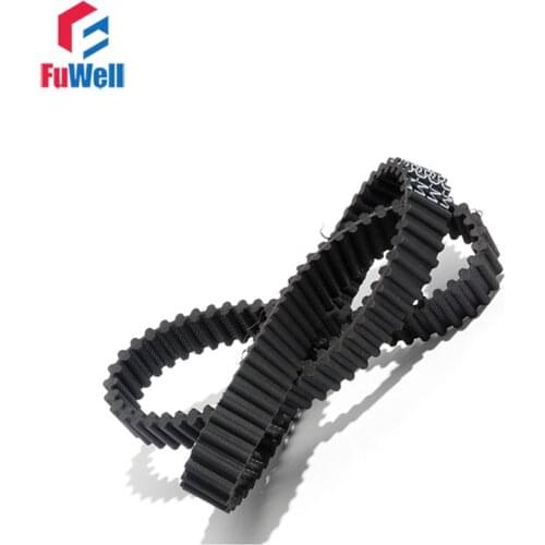 D5M Timing Belt D5M1250/1270/1350/1400/1500 Double Teeth Pulley Belt 15mm/20mm/25mm Belt Width Black Rubber Transmission Belt