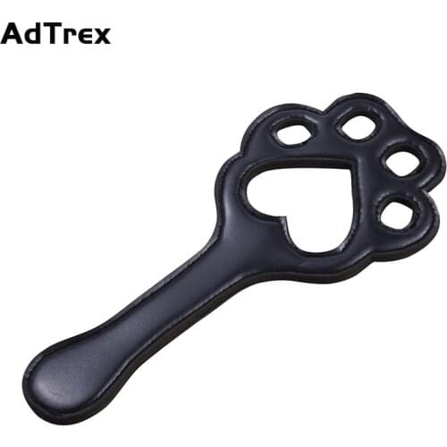 Luxury Workmanship Double Layer Leather Paddle Spanking Whip Flogger Hand Pat Slave Bondage SM Adult Sex Toys