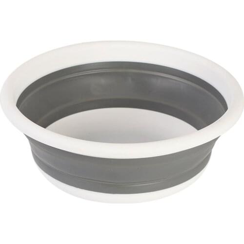 9L Collapsible Portable Wash Basin Dishpan Multipurpose Round Washing Up Water Bucket for Outdoor Travel Camping Hiking LBS