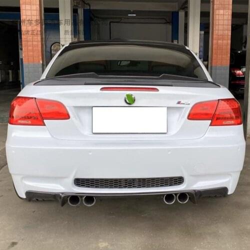 For bmw E93 psm style high quality Carbon Fiber rear boot Wing Spoiler Rear Roof Spoiler Wing Trunk Lip Boot Cover