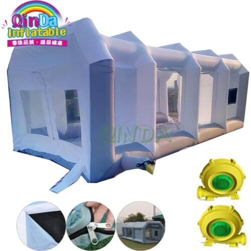 Light Moveable PVC Inflatable Car Painting Spray Booth Garage Tent