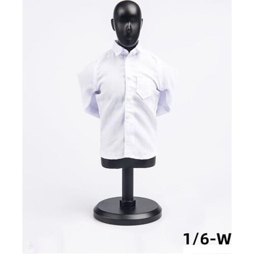 TYM056 1/6 Soldier Clothes Model White Shirt Suitable For 12-inch Action Figure Toy