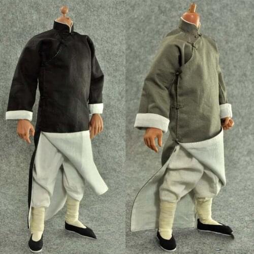 ZY15 1/6 Scale Male Clothes Traditional Chinese Kung Fu Practice Clothes Clothing Accessories For 12'' Action Figure Dolls