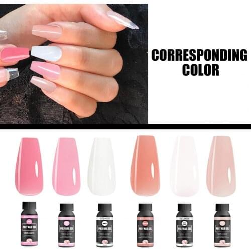 1 Set Nail Extension Polish Long Lasting Nails Art Decor Extension Gel Nail Extender Poly Manicure Salon Tools