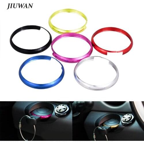 1 Pcs Car Key Shell Aluminum Alloy Key Ring Trim Chain Auto Decoration Accessories For BMW Mini Cooper Clubman Countryman