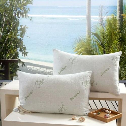 1PC Bamboo fiber pillow/ Throw pillows /light Pillow/Zero Pressure Memory Pillow Neck Health /Cushion