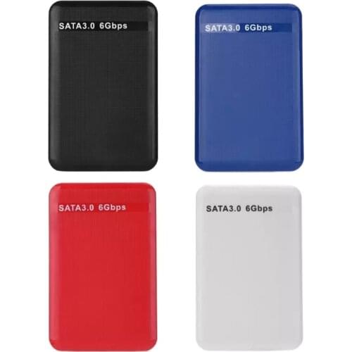 2.5 Inch HDD Enclosure USB3.0 to SATA 3.0 Hard Disk Drive External HDD Case Box 6 GB/s Supports 3TB UASP Protocol