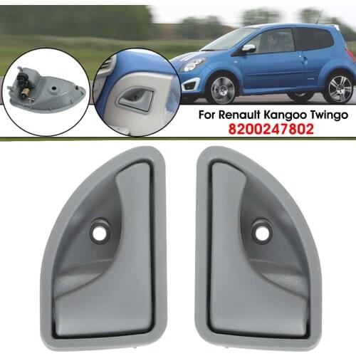 2Pcs Interior Door Handle Front Left Right 8200247802 For Renault 1997 1998 1999 2000 2001 2002 -2007 Kangoo & Twingo 1997-2003