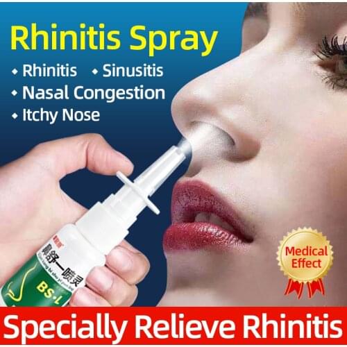 20ml Nasal Congestion Spray Treatment Allergic Rhinitis Sinusitis Nose Itchy Health Care Product