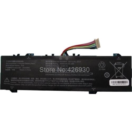 Laptop Battery For BBEN G17 G16 G16A G16S X36A 4000MAH 59.2WH 14.8V New