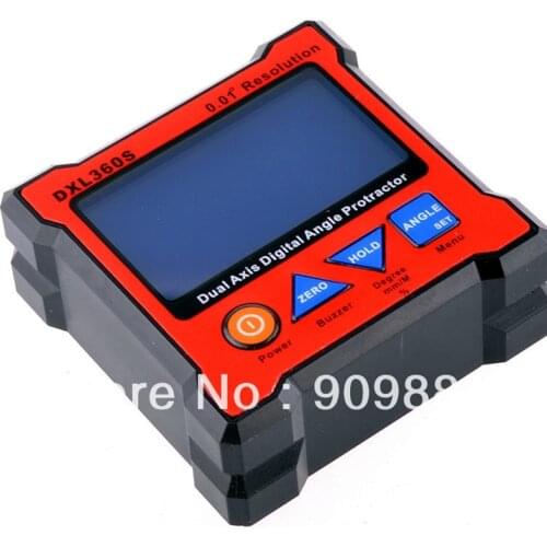 New Model DXL360/S/C V2 Digital Protractor Inclinometer Dual Axis Level Measure Box Angle Ruler Elevation Meter Free Shipping